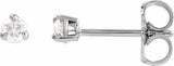 14K White Gold 1/8 CTW Natural Diamond Earrings