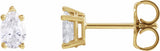14K Yellow Gold 3/8 CTW Lab-Grown Diamond Earrings