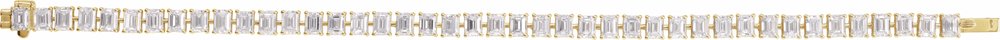 14K Yellow 10 1/2 CTW Lab-Grown Diamond Line 7" Bracelet