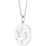 Sterling Silver Star of David 18" Necklace