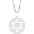Sterling Silver Star of David 18" Necklace