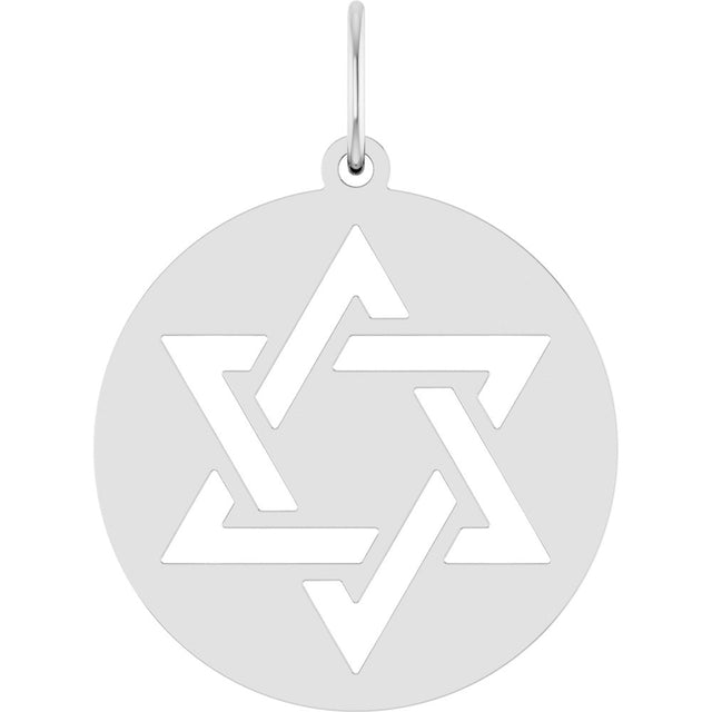 Sterling Silver Star of David Pendant