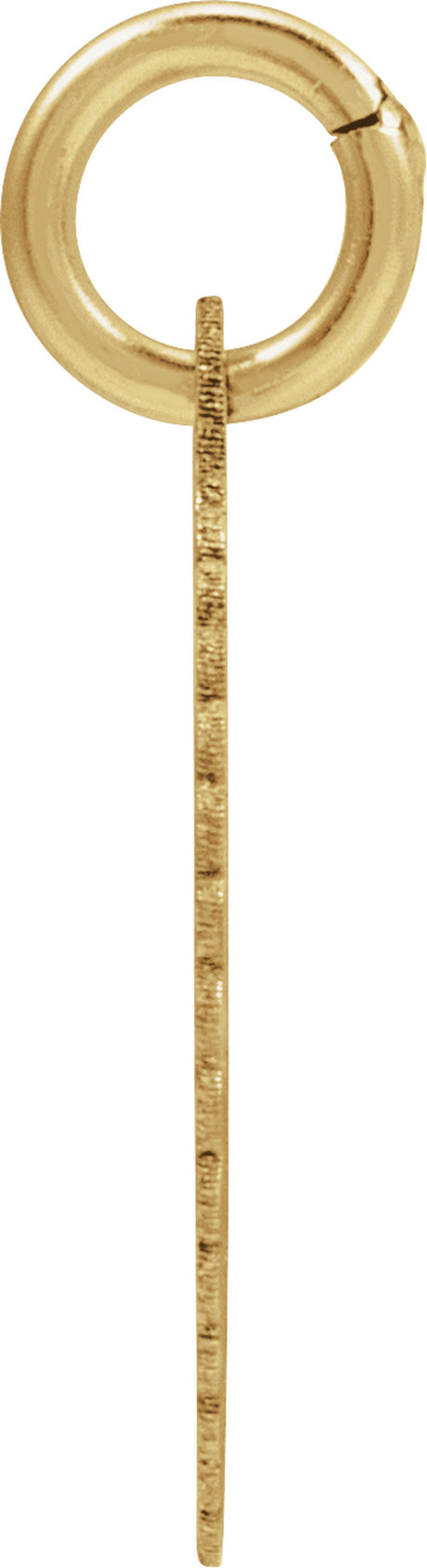 14K Yellow Initial F Sunburst Pendant