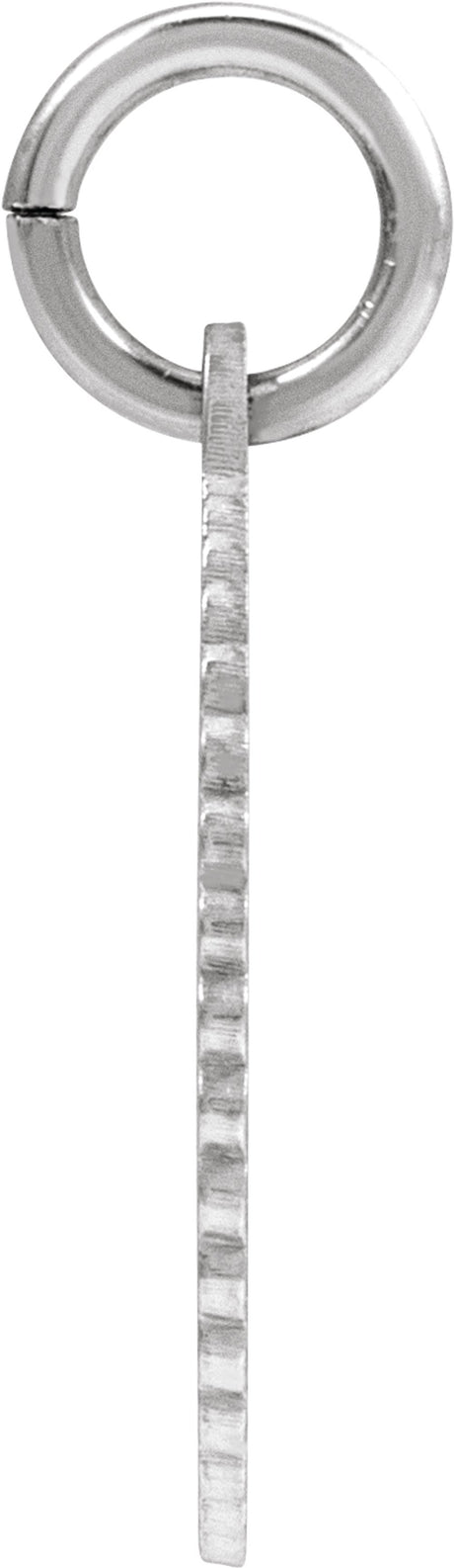 Sterling Silver Initial Y Sunburst Pendant