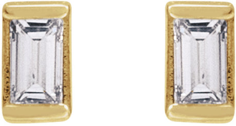 14K Yellow .05 CTW Natural Diamond Stud Earrings