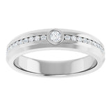 14K White Gold 1/4 CTW Lab-Grown Diamond Band