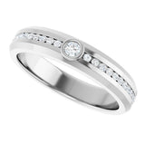14K White Gold 1/4 CTW Lab-Grown Diamond Band