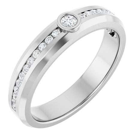 14K White Gold 1/4 CTW Lab-Grown Diamond Band