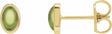 14K Yellow Gold Natural Peridot Earrings