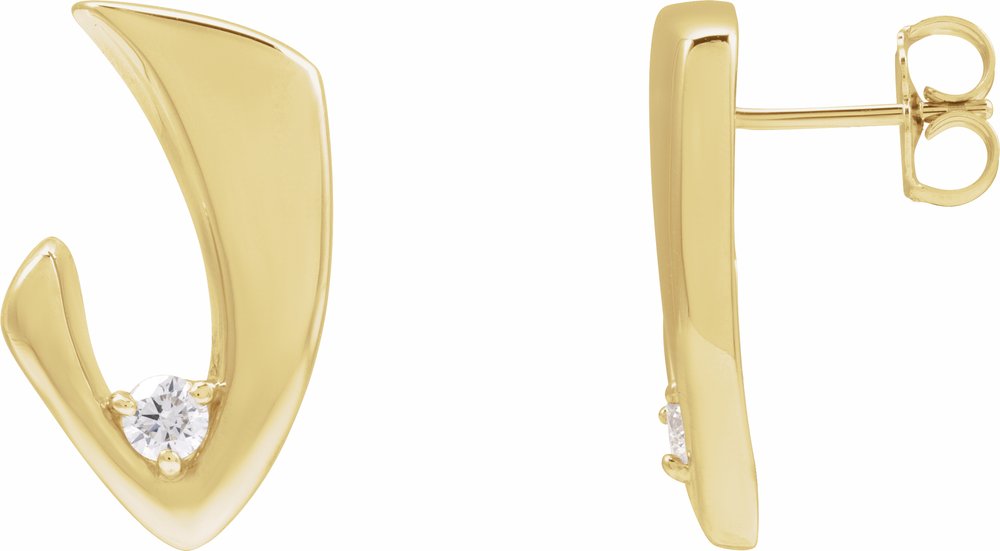 14K Yellow 1/5 CTW Natural Diamond Earrings