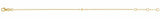 14K Yellow Gold Sideways Cross Paperclip-Style Chain 6 1/2-7 1/2" Bracelet