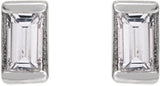 14K White .05 CTW Natural Diamond Stud Earrings