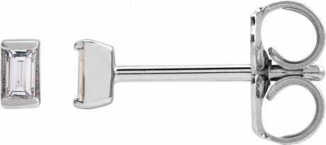 14K White .05 CTW Natural Diamond Stud Earrings