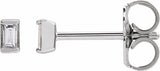 14K White Gold .05 CTW Natural Diamond Stud Earrings