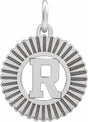 Sterling Silver Initial R Pendant