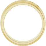 14K Yellow Gold 5.4 mm Woven-Design Flat Band