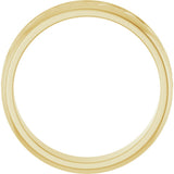 14K Yellow Gold 5.4 mm Woven-Design Flat Band Size 12