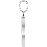 14K White Gold .05 CTW Natural Diamond Tree of Life Pendant