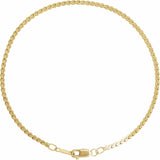 14K Yellow Gold-Filled 1.7 mm Serpentine 7" Chain