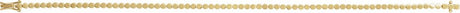 14K Yellow Gold Geometric Line 7" Bracelet