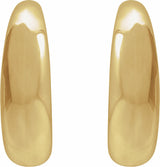 14K Yellow 14.4 mm Hoop Earrings