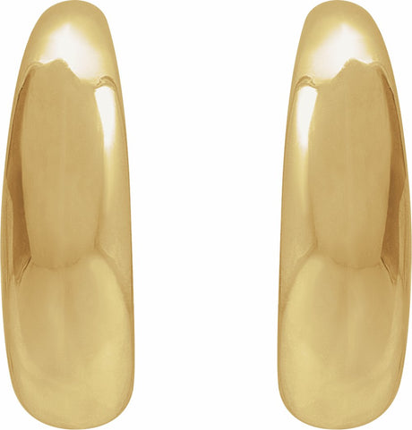 14K Yellow 14.4 mm Hoop Earrings