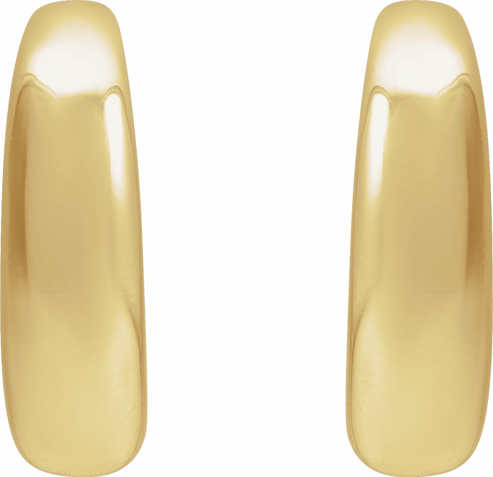 14K Yellow 19.2 mm Hoop Earrings