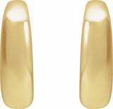 14K Yellow 19.2 mm Hoop Earrings