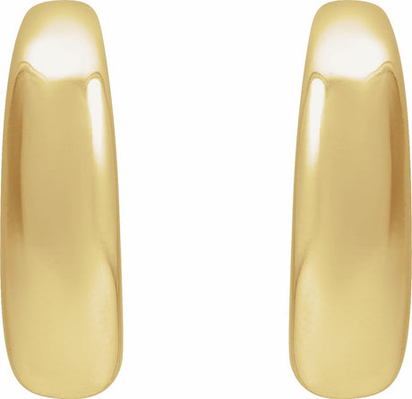 14K Yellow 19.2 mm Hoop Earrings