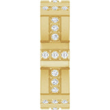 14K Yellow Gold 1/4 CTW Lab-Grown Diamond Accented Eternity Band