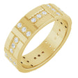 14K Yellow Gold 1/4 CTW Lab-Grown Diamond Accented Eternity Band