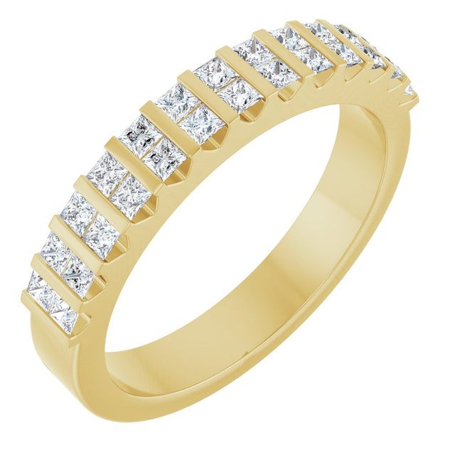 14K Yellow Gold 1/2 CTW Lab-Grown Diamond Anniversary Band