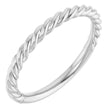 Sterling Silver 2.3 mm Rope Band Size 9