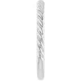 Sterling Silver 2.3 mm Rope Band Size 9