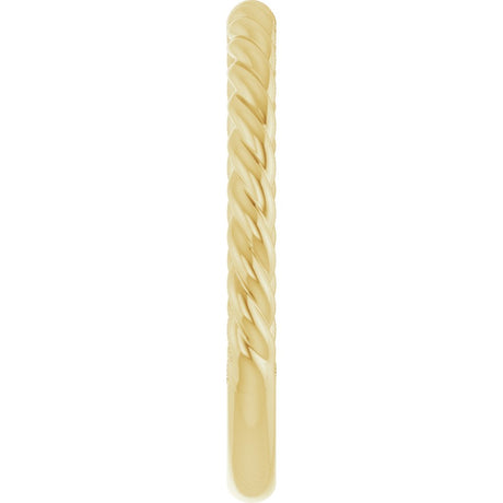18K Yellow Gold 2.3 mm Rope Band Size 9