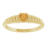 14K Yellow Gold Natural Citrine Ring