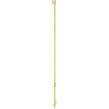 14K Yellow Gold 1/4 CTW Natural Diamond Graduated 6 1/2-7 1/2" Bracelet