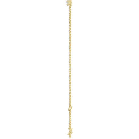 14K Yellow Gold 1/4 CTW Natural Diamond Graduated 6 1/2-7 1/2" Bracelet