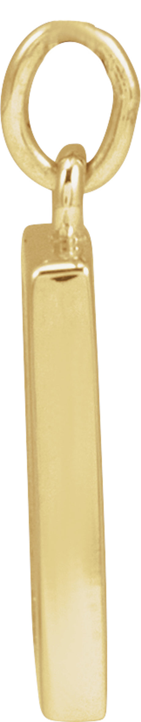 14K Yellow Gold Desert Pendant