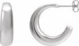 Sterling Silver 19.2 mm Hoop Earrings