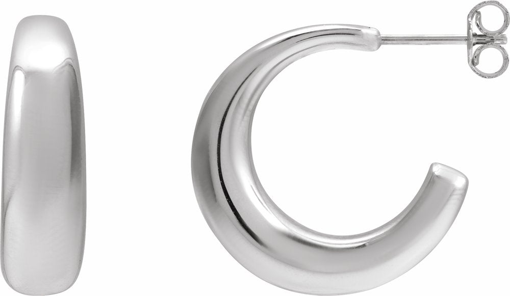 Sterling Silver 19.2 mm Hoop Earrings