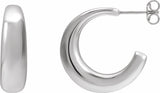 Sterling Silver 19.2 mm Hoop Earrings