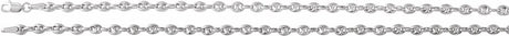 Sterling Silver 3.8 mm Hollow Puffed Anchor 20" Chain