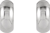 Sterling Silver Hinged 16.75 mm Hoop Earrings