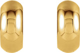 14K Yellow Gold Hinged 20.4 mm Hoop Earrings