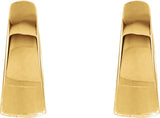 14K Yellow Gold Hinged 10.25 mm Hoop Earrings