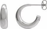 Sterling Silver 14.4 mm Hoop Earrings