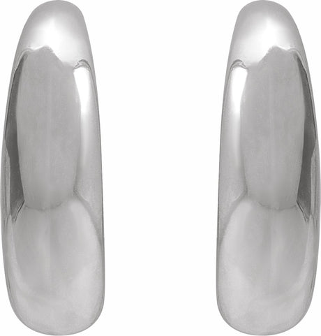 Sterling Silver 14.4 mm Hoop Earrings