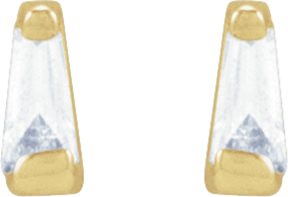 14K Yellow .02 CTW Natural Diamond Channel-Set Earrings