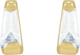 14K Yellow .02 CTW Natural Diamond Channel-Set Earrings